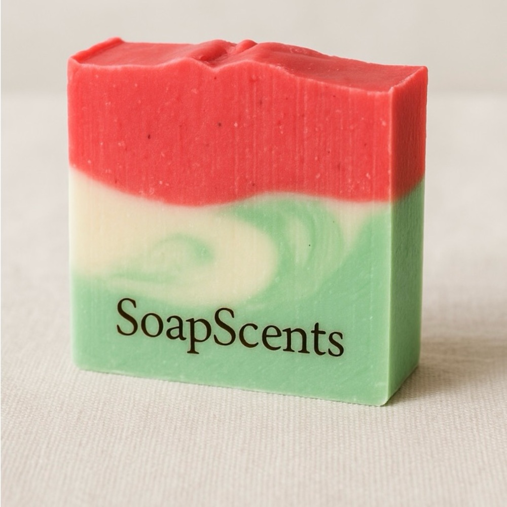 Red and Green Artisan Soap from SoapScents.